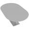 Skutchi Designs Racetrack Shaped 6 Person Conference Room Table, 46" W, 6 ft. L, 29" H, Light Gray HAR-RAC-46X72-DOU-XD01 - alternate 1